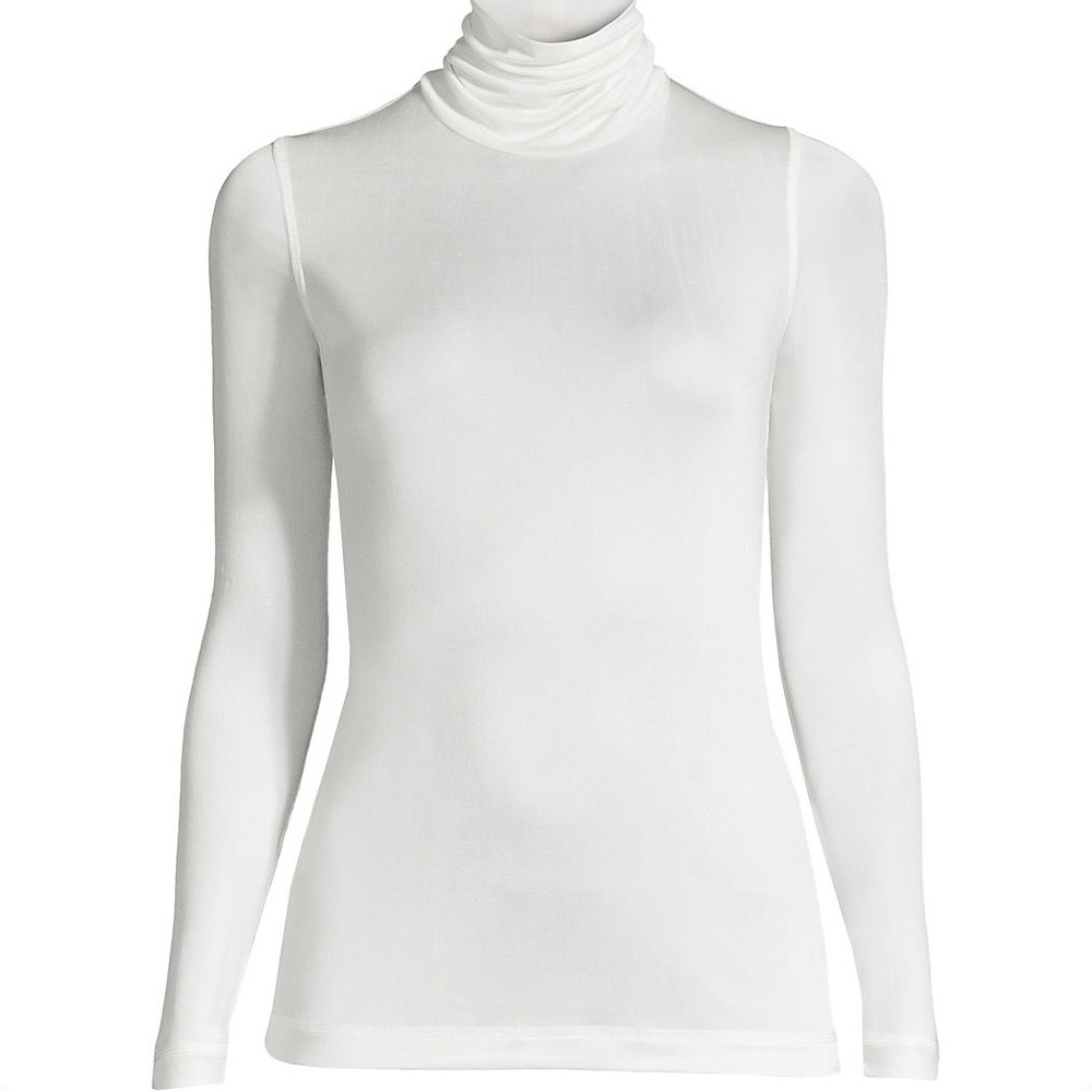 100% Pure silk turtleneck top. Size M